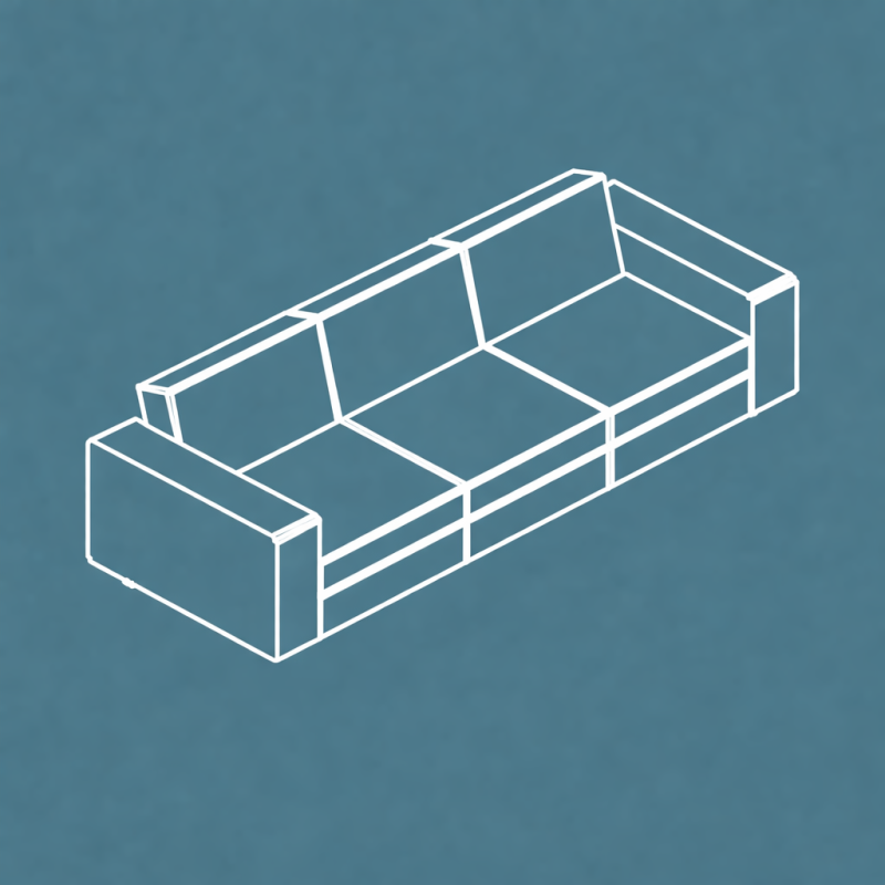 Sofá paramétrico [Vectorworks]