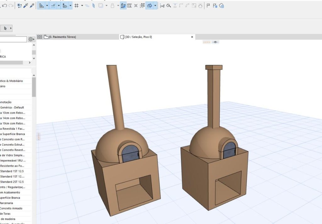 Forno De Pizza Tradicional ArchiCAD KiloBIM forno-de-pizza-tradicional-archicad-kilobim