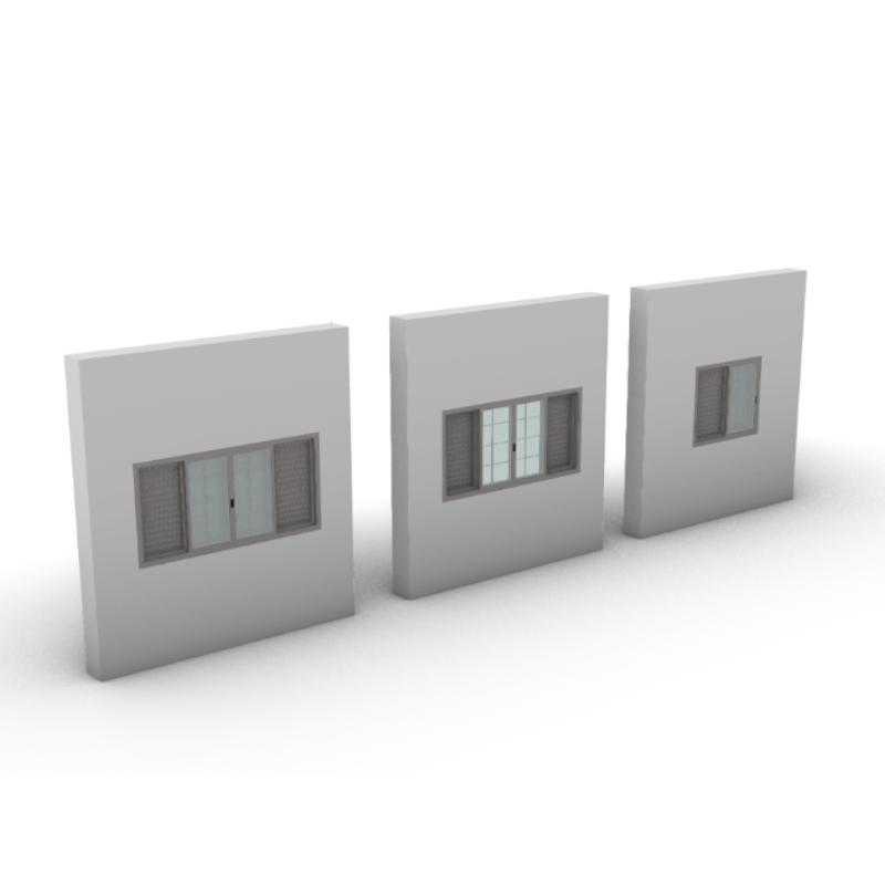 Pacote - Janela Veneziana - 3, 4, 6 folhas [ArchiCAD]