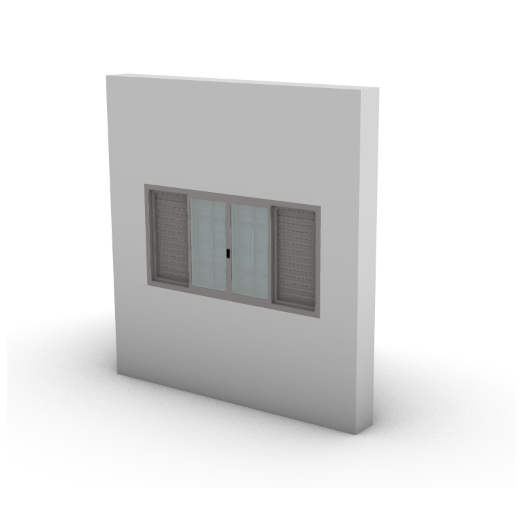 Janela Veneziana - 6 folhas [ArchiCAD]